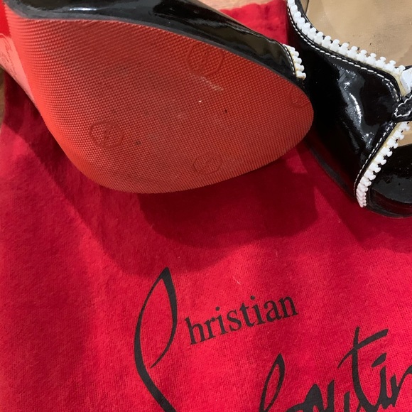 Christian Louboutin patent leather faux zipper detail - Picture 5 of 5